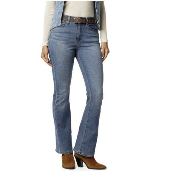 Levi Strauss Signature Denim Mid Rise Bootcut Jeans - Picture 1 of 9